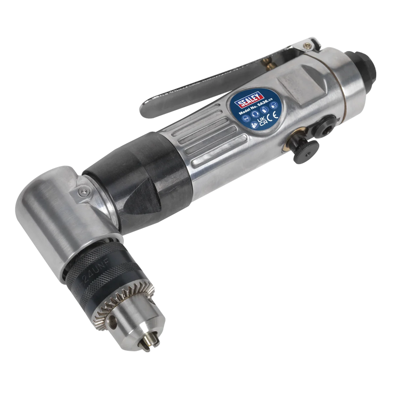 Sealey Reversible Air Angle Drill 10mm 1500rpm