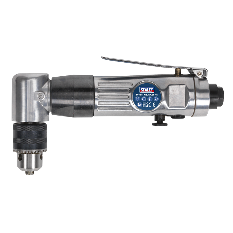 Sealey Reversible Air Angle Drill 10mm 1500rpm