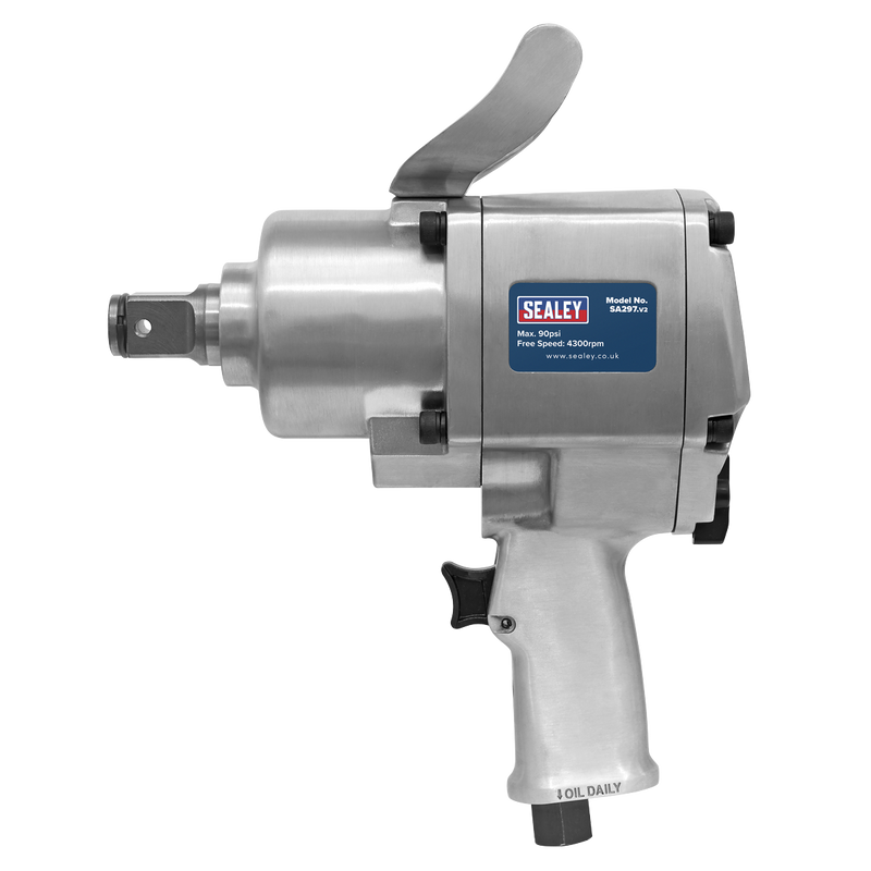 Sealey Twin Hammer Air Impact Wrench 1" Drive 1548lb.ft Torque