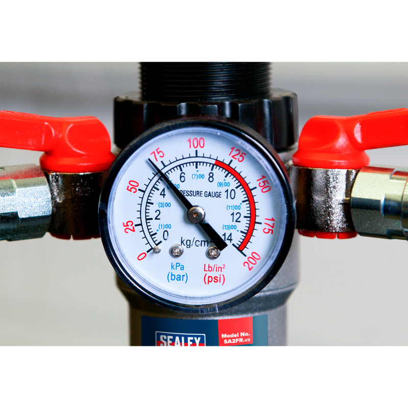 Sealey Heavy-Duty Air Filter/Regulator Model SA2FR 174psi