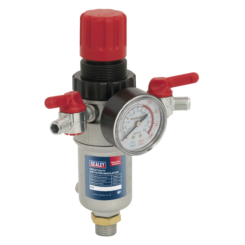 Sealey Heavy-Duty Air Filter/Regulator Model SA2FR 174psi