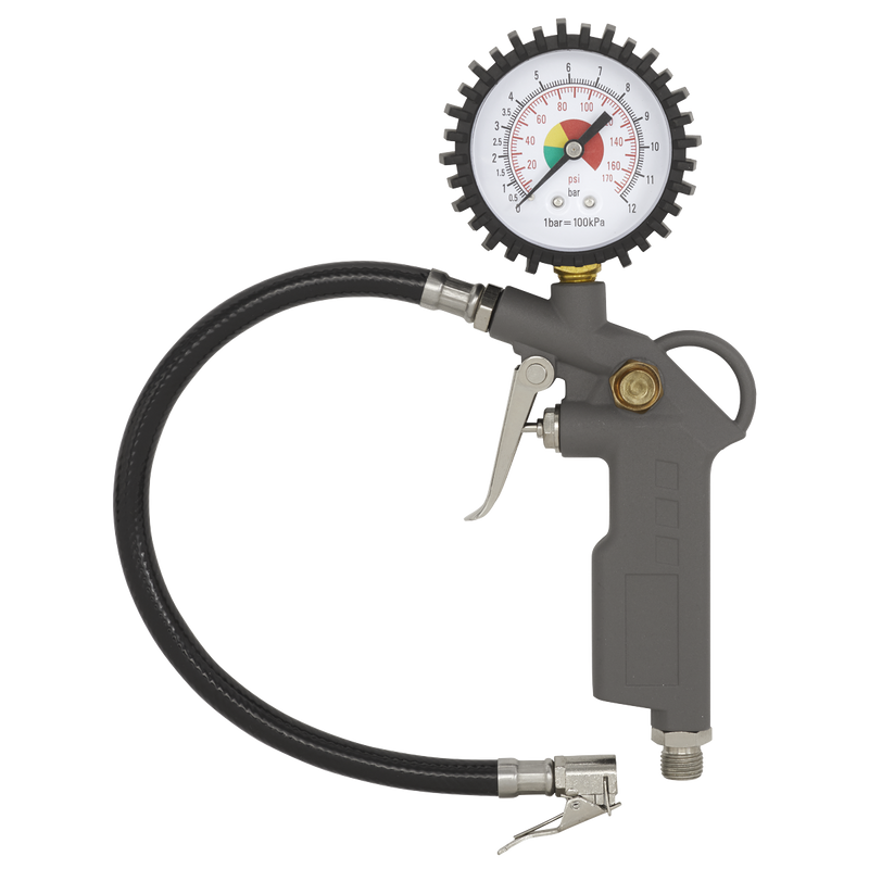 Sealey Tyre Inflator with Gauge SA332 0-12bar