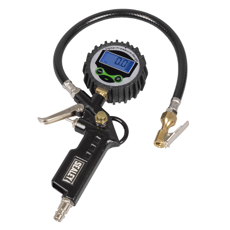 Sealey Digital Tyre Inflator SA332D 12bar with Clip-On Connector