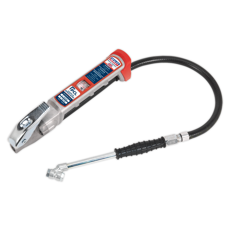 Sealey PCL Tyre Inflator SA37/93 0-9.6bar with Twin Push-On Connector