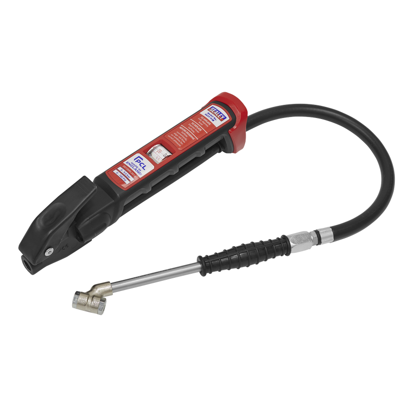 Sealey PCL Tyre Inflator SA37/93B 0-9.6bar with Twin Push-On Connector