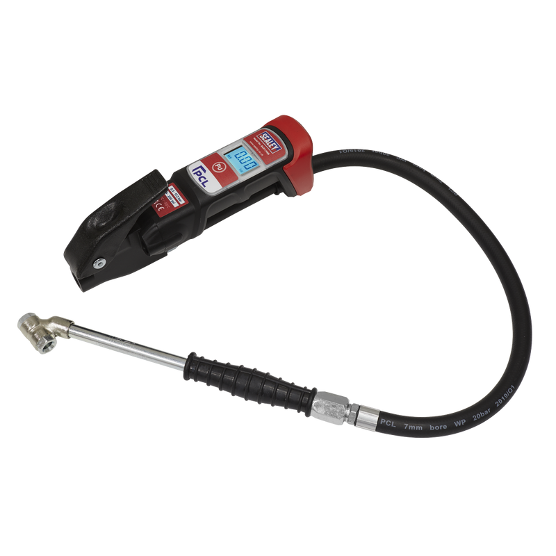 Sealey PCL Digital Tyre Inflator SA37/96B with Twin Push-On Connector