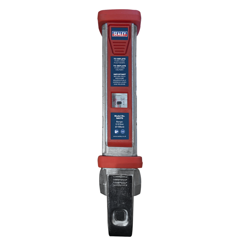 Sealey Tyre Inflator SA372 2.7m Hose 15bar Max Pressure