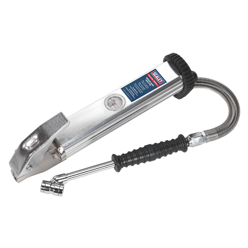 Sealey Long Type Tyre Inflator SA39 0-9.6bar with Twin Connector