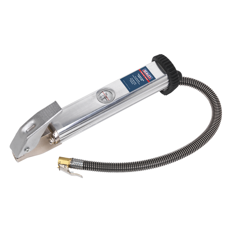 Sealey Tyre Inflator SA395 0-140psi with Clip-On Connector