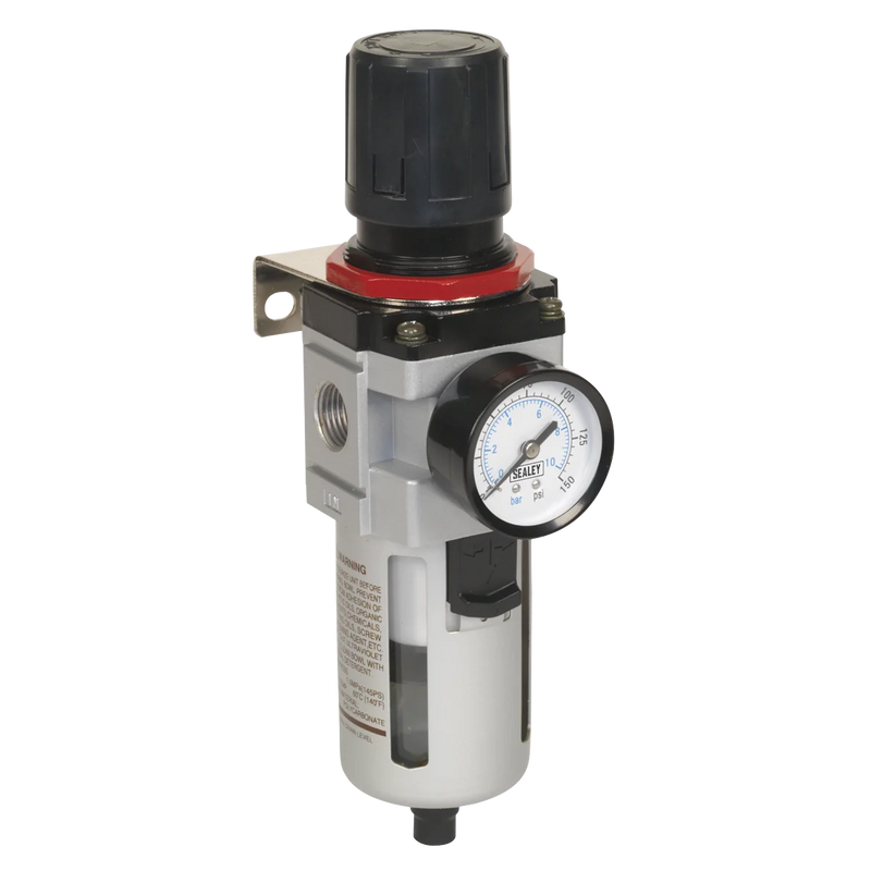 Sealey High Flow Air Filter/Regulator SA4001FR 145psi