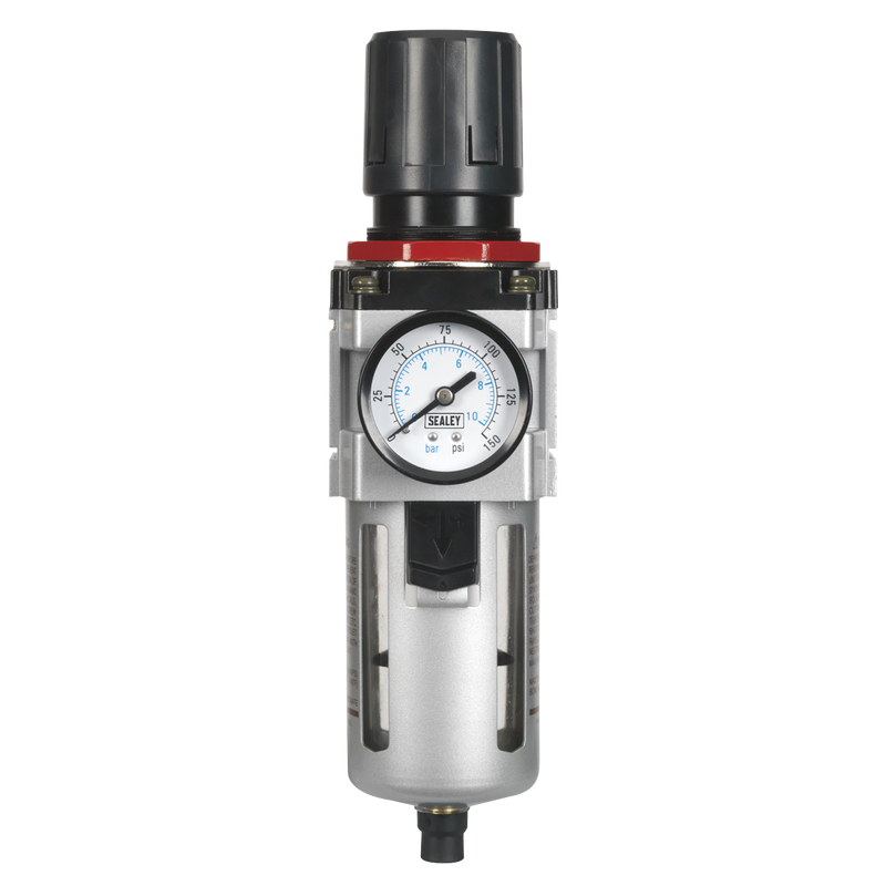 Sealey High Flow Air Filter/Regulator SA4001FR 145psi