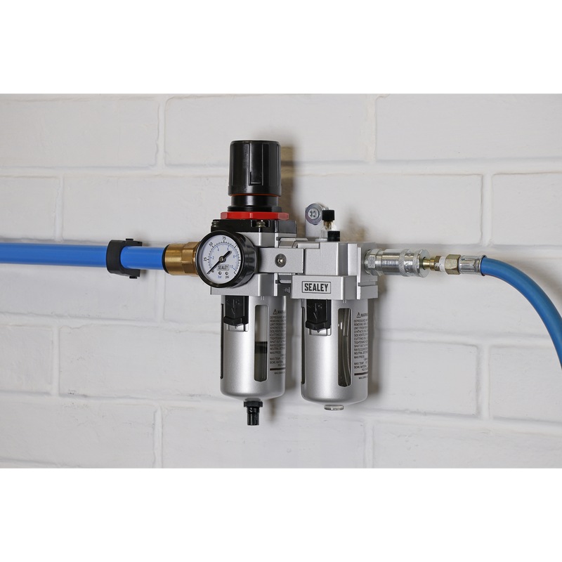 Sealey High Flow Air Filter/Regulator/Lubricator SA4001 145psi