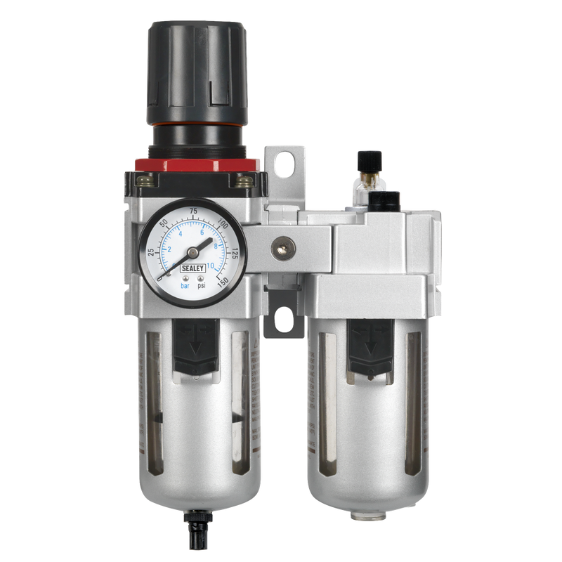 Sealey High Flow Air Filter/Regulator/Lubricator SA4001 145psi