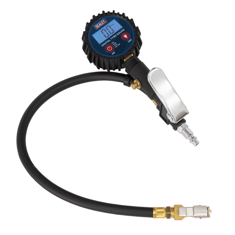 Sealey Digital Tyre Inflator SA400 150psi with Clip-On Connector