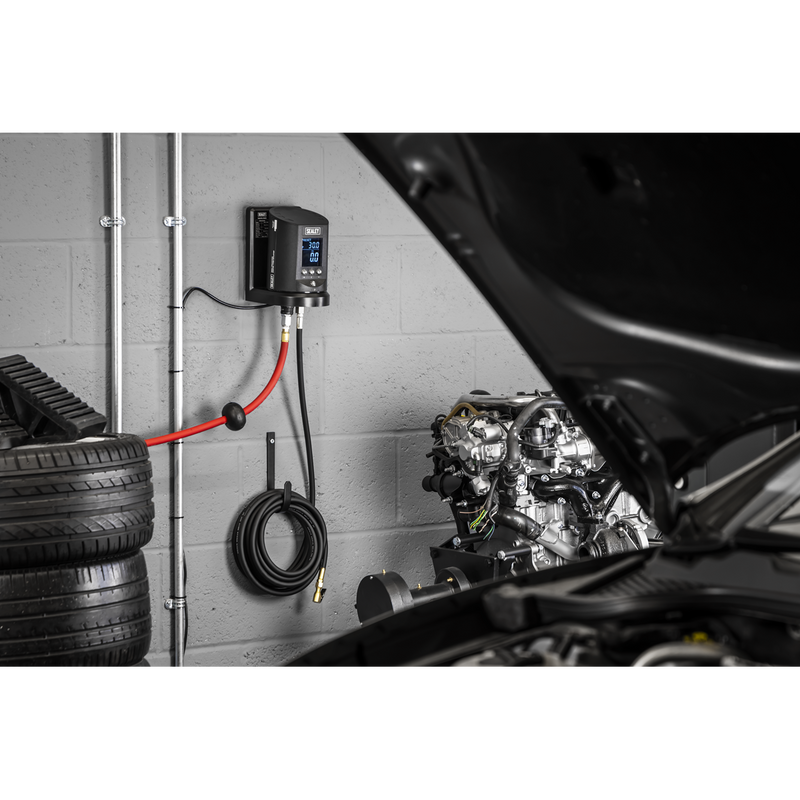 Sealey Wall Mounting Tyre Inflator SA450 174psi Digital