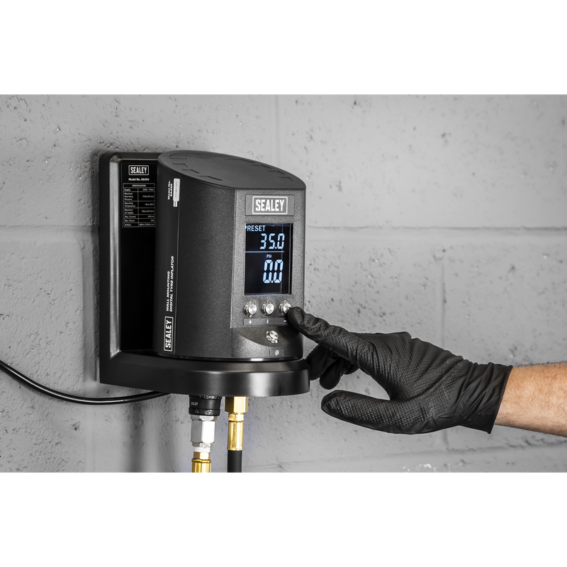 Sealey Wall Mounting Tyre Inflator SA450 174psi Digital
