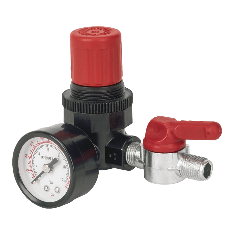 Sealey Air Regulator 1/4"BSP Male to Female 174psi