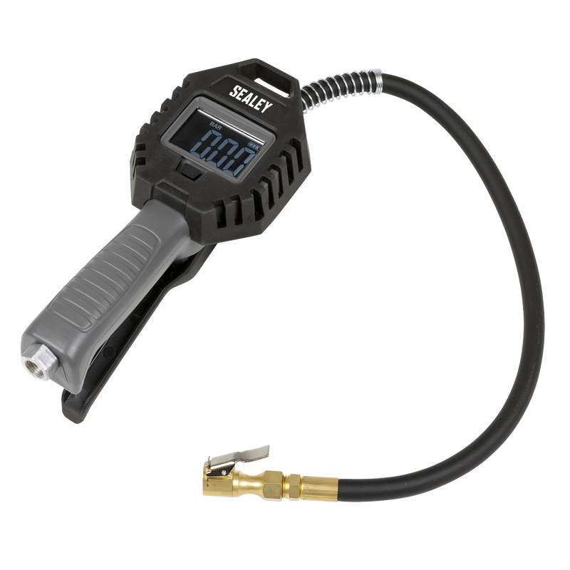Sealey Rechargeable Tyre Inflator SA500 15bar with Clip-On Connector