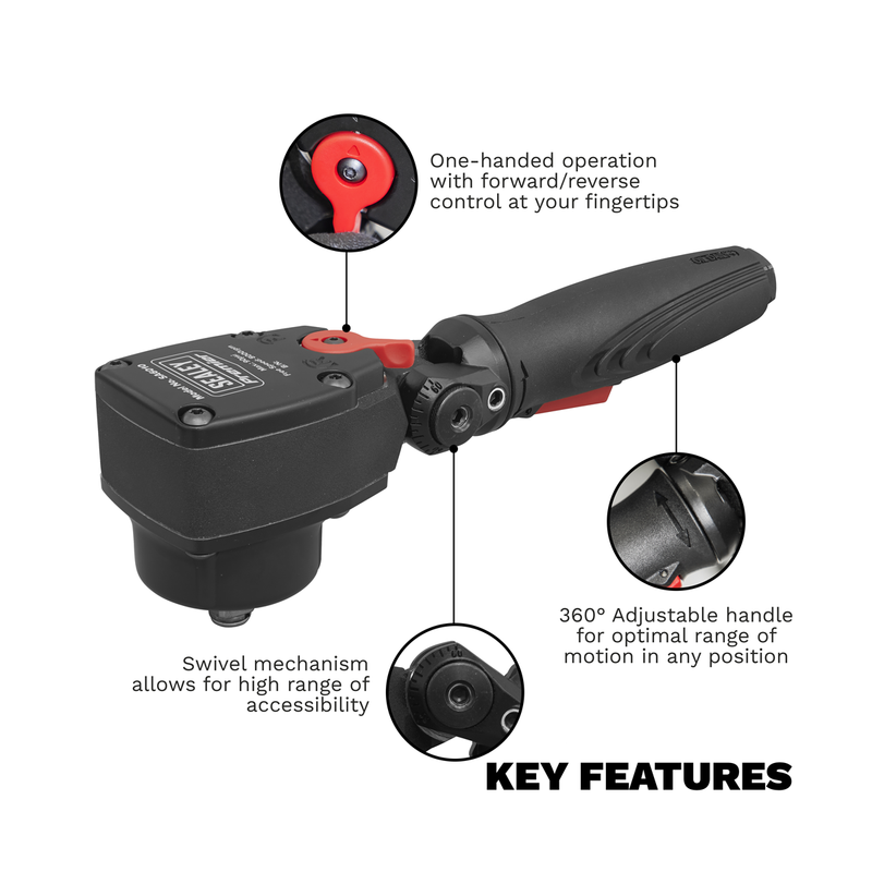 Sealey Premier Twin Hammer Air Impact Wrench 1/2" Drive 966lb.ft Torque