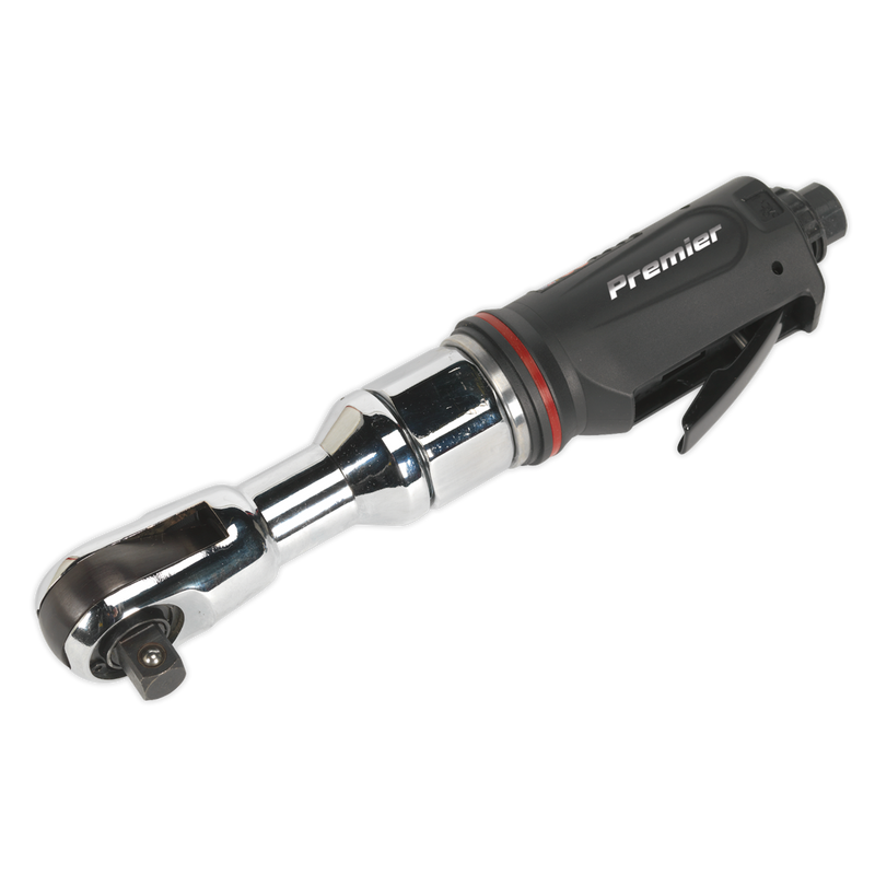 Sealey Premier Air Ratchet Wrench SA608 1/2" Sq Drive 50lb.ft Torque