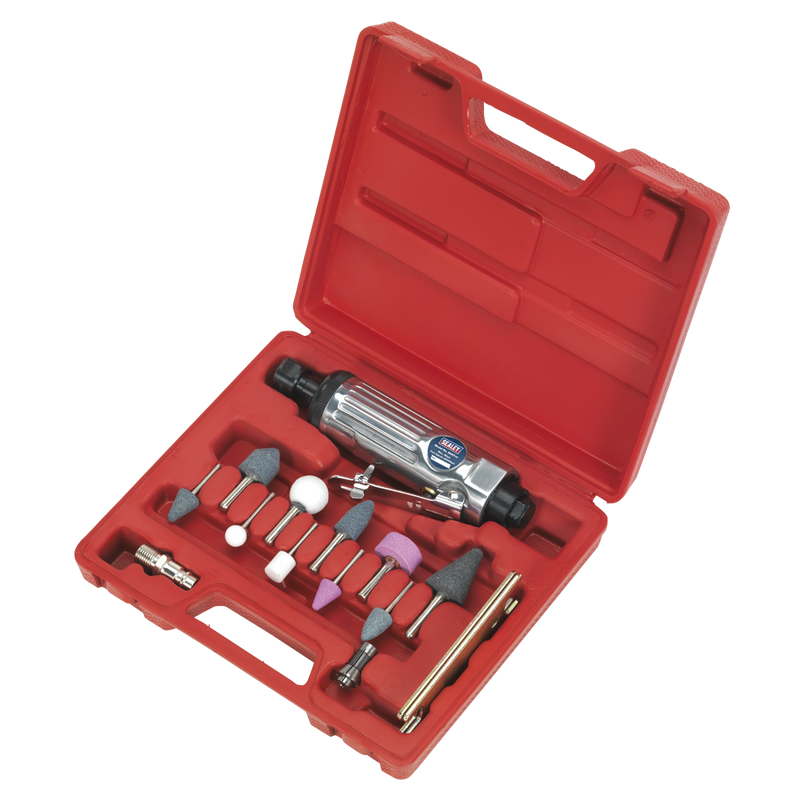Sealey Air Die Grinder Kit SA67 16 Piece with 22000rpm Speed