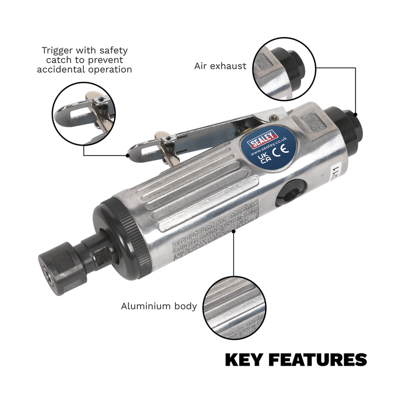 Sealey Air Die Grinder SA671 22000rpm 170mm