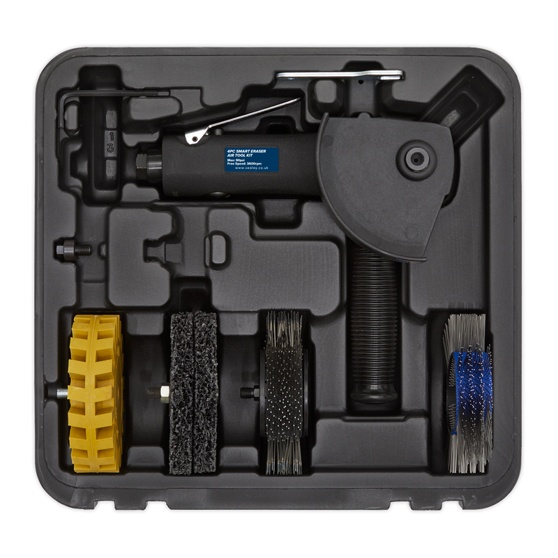 Sealey Premier Smart Eraser Air Tool Kit SA695 4 Piece