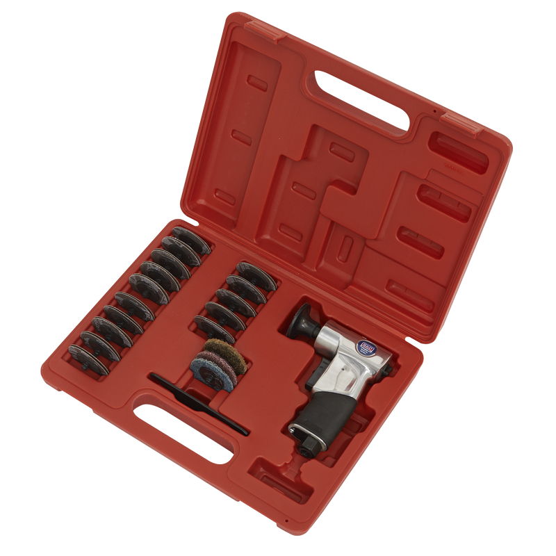 Sealey Premier Air Mini Sander Kit SA720 50mm 35 Piece