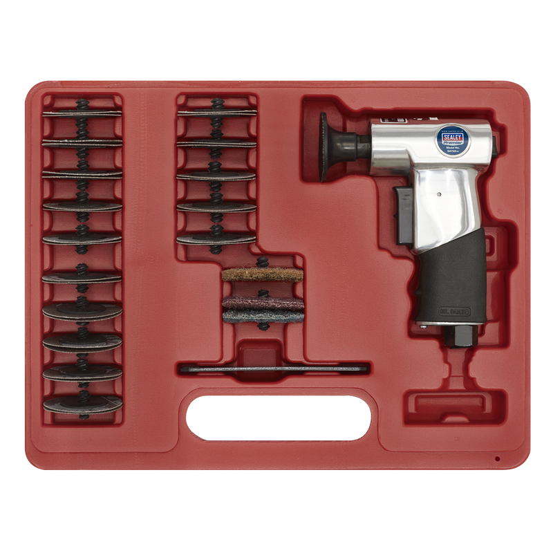 Sealey Premier Air Mini Sander Kit SA720 50mm 35 Piece