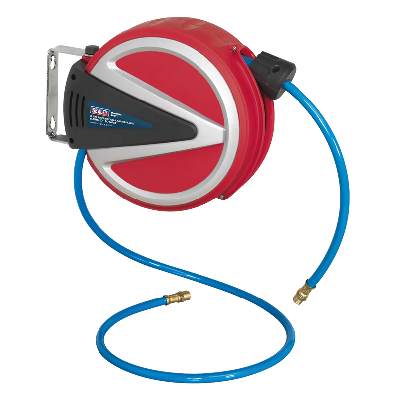 Sealey 6.5m Retractable PU Air Hose Reel 6.5mm ID