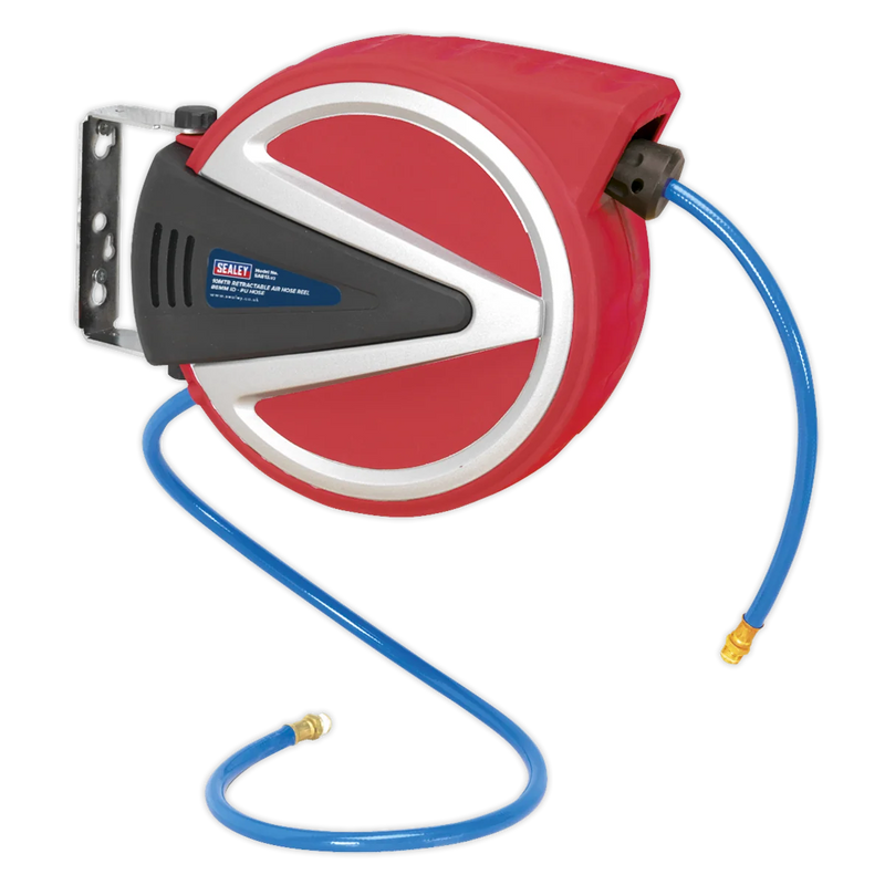 Sealey 10m Retractable PU Air Hose Reel 8mm ID