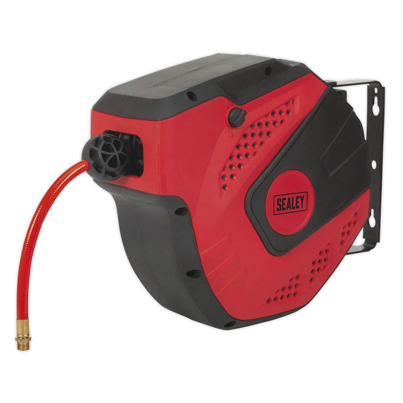 Sealey 10m Auto-Rewind PU Air Hose Reel 8mm ID