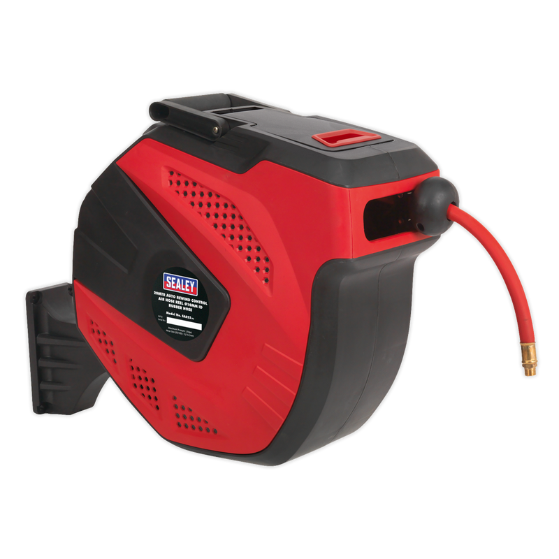 Sealey 20m Auto-Rewind Rubber Air Hose Reel 10mm ID