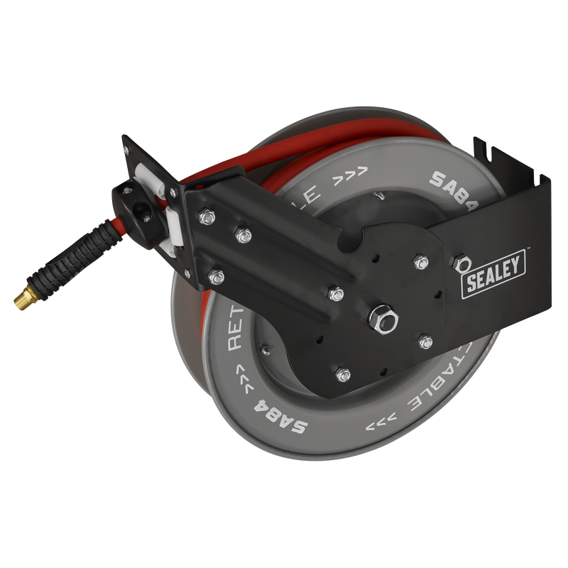Sealey 8m Retractable Rubber Air Hose Reel 10mm ID