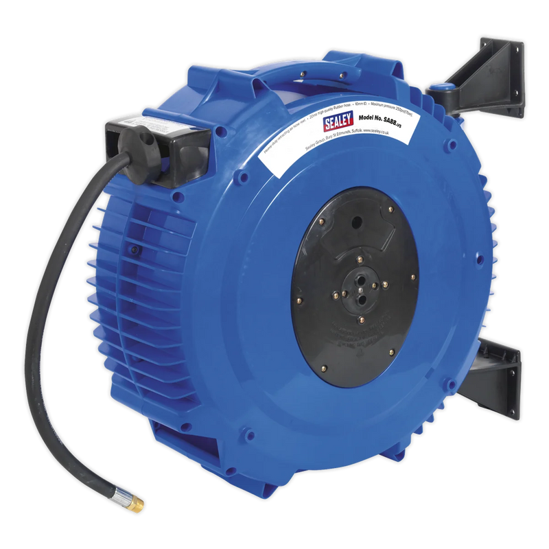 Sealey 20m Retractable Rubber Air Hose Reel SA88 10mm ID