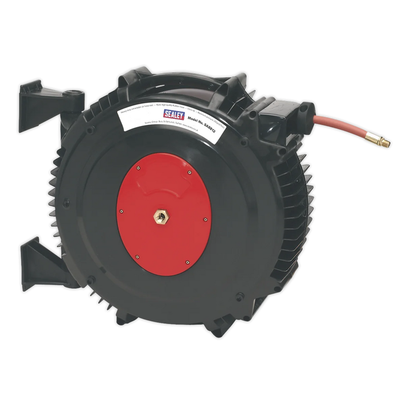 Sealey 15m Retractable Rubber Air Hose Reel 13mm ID