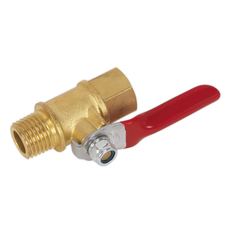 Sealey 1/4" BSPT Male Lever Ball Valve SA906