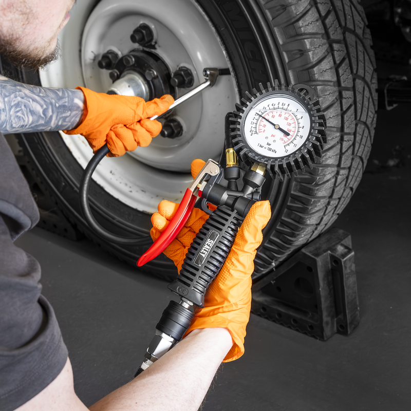 Sealey Tyre Inflator SA9314 0-12bar with Push-On Connector