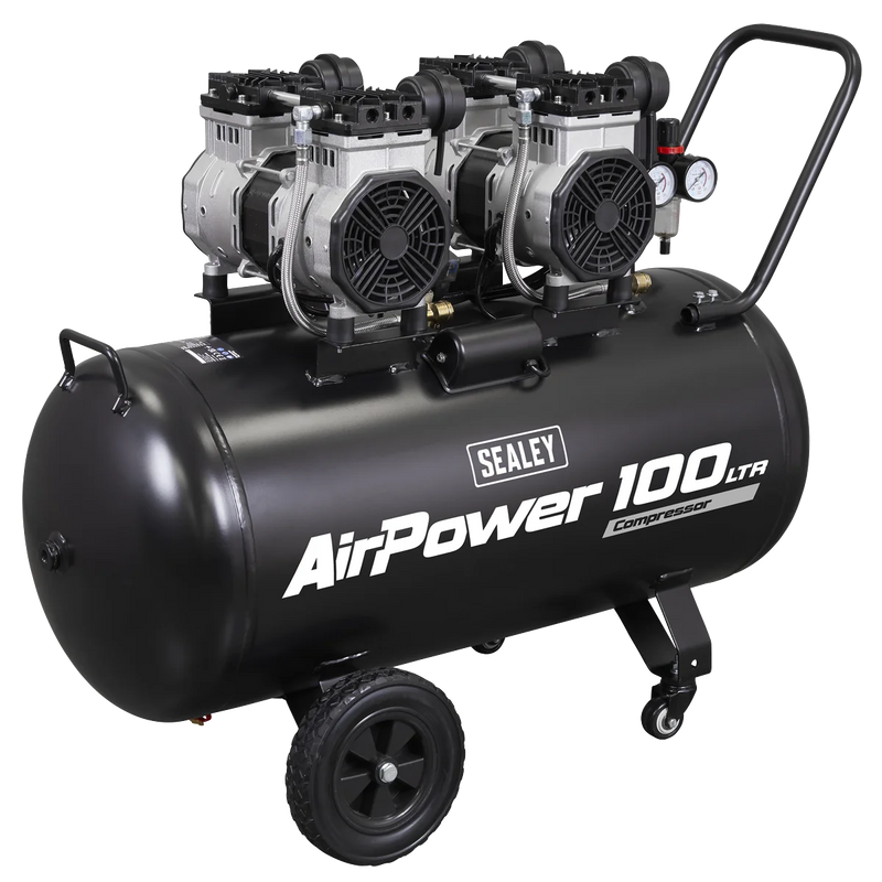 Sealey SAC10001S 100L Low Noise Direct Drive Air Compressor 2hp