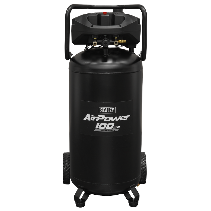 Sealey 100L Oil Free Belt Drive Vertical Compressor 2.5hp
