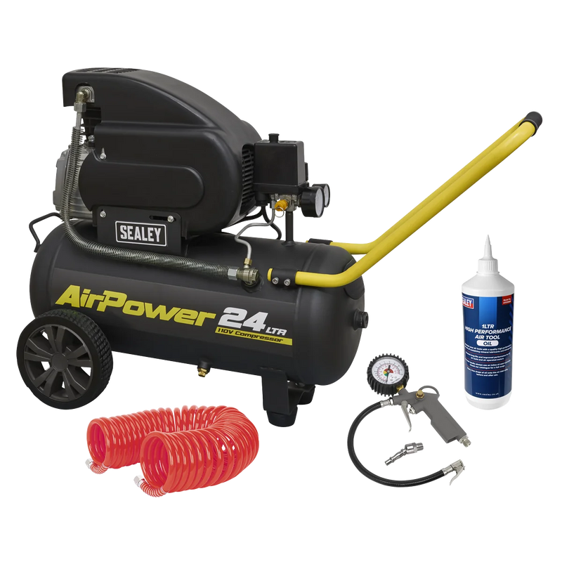 Sealey 24L Direct Drive Air Compressor 2hp 110V