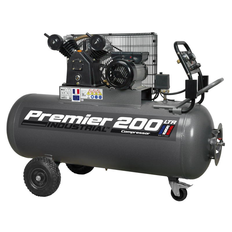 Sealey Premier 200L Belt Drive Air Compressor SAC3203B 3hp