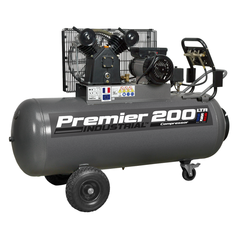 Sealey Premier 200L Belt Drive Air Compressor SAC3203B 3hp