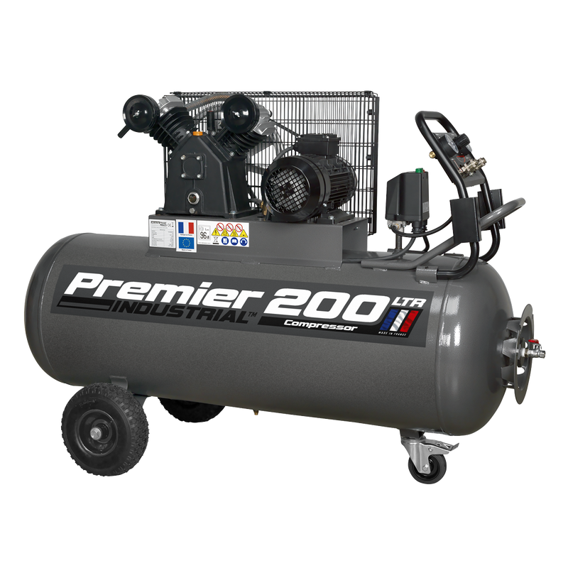 Sealey Premier 200L Belt Drive Air Compressor SAC3203B3PH 3hp