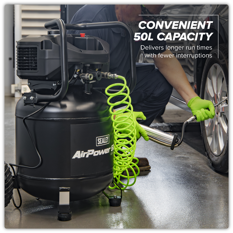 Sealey 50L Oil Free Belt Drive Compressor 2hp