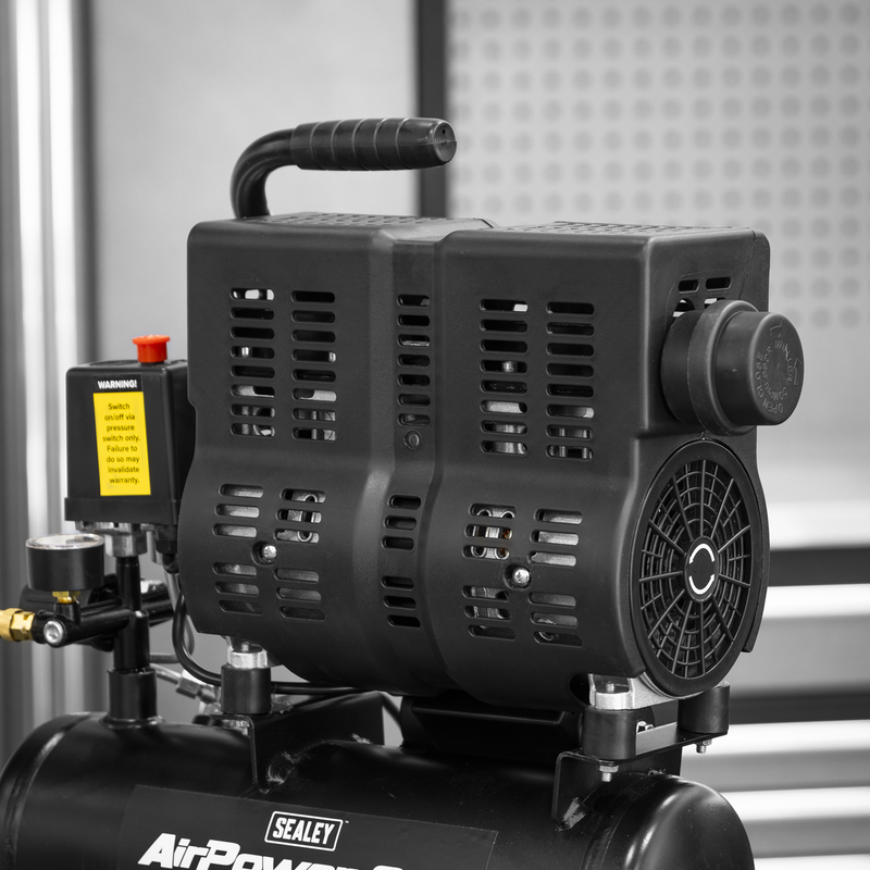 Sealey SAC6000S 6L Direct Drive Air Compressor 1hp Low Noise
