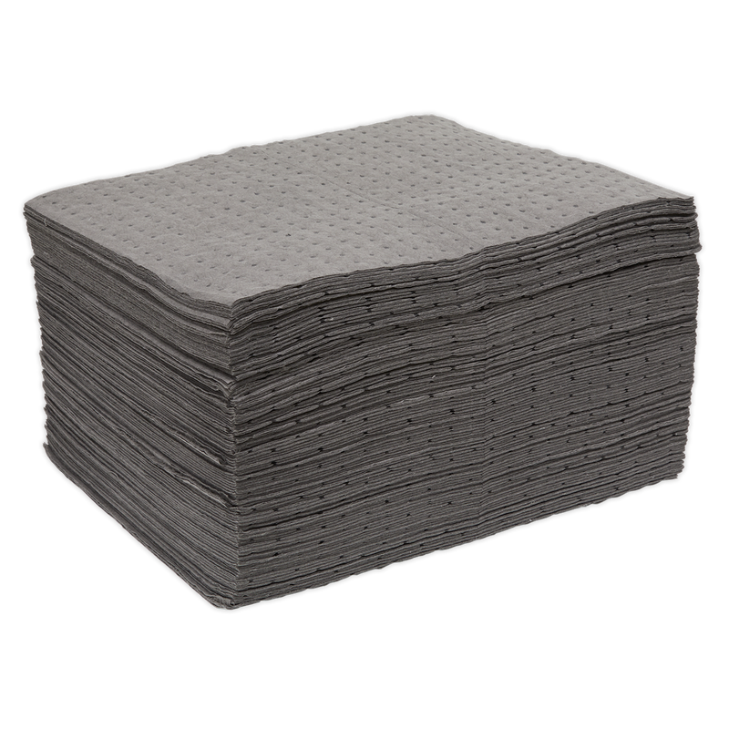 Sealey Spill Absorbent Pads Pack of 100 500x400mm