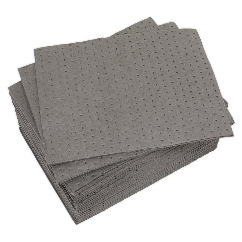 Sealey Spill Absorbent Pads Pack of 100 500x400mm