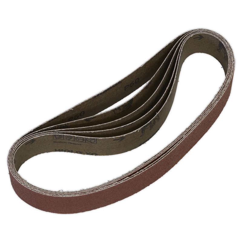 Sealey 30 x 540mm Sanding Belt 60Grit - Pack of 5 - SB0010 Trade Quality