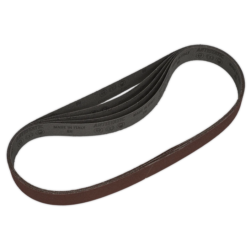 Sealey 25 x 762mm Sanding Belt 80Grit - Pack of 5 - SB0021 Trade Quality